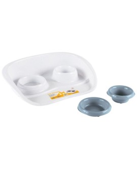 KERBL Podstawka z miskami , 1 x 300 ml, 1 x 250 ml