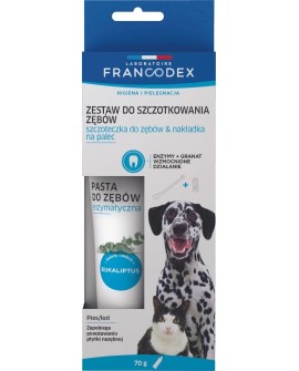FRANCODEX Zestaw szczoteczka i pasta enzymatyczna do czyszczenia zębów