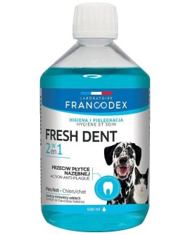 FRANCODEX Fresh dent - płyn do higieny jamy ustnej dla psów i kotów 500 ml