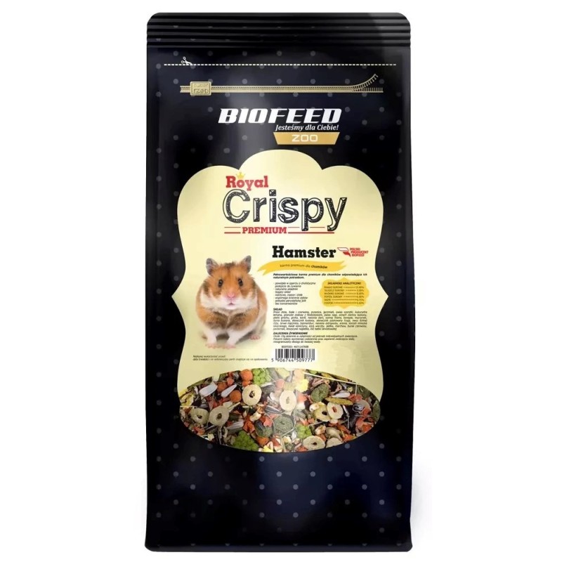 BIOFEED ROYAL CRISPY PREMIUM HAMSTER 0,75KG