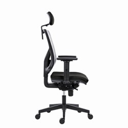 Powerton ERGO TINA Ergonomiczny fotel biurowy, Czarny