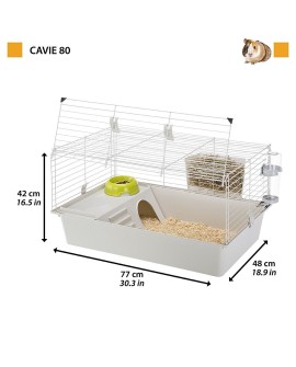 FERPLAST Cavie 80 - klatka dla świnki morskiej - 78x48x42 cm