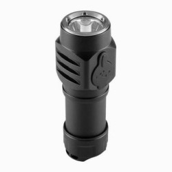 Latarka akumulatorowa, 1x800 mAh, aluminium, czarna, 500 lumen, 10W