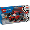 LEGO 60443 CITY - F1 Pit stop i mechanicy z bolidem Ferrari