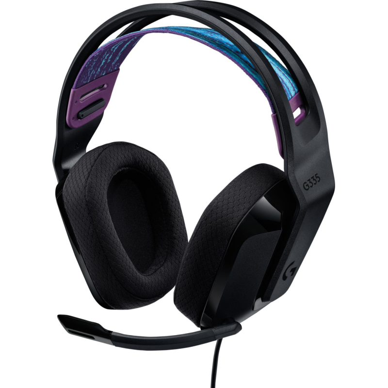 Słuchawki z mikrofonem LOGITECH G335 Czarny Czarny