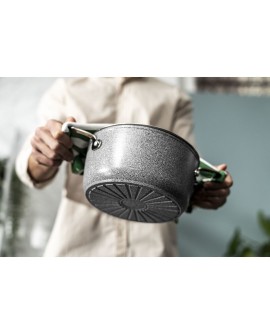 Garnek BALLARINI Salina Granitium z pokrywką granitowy 24 cm 75002-829-0
