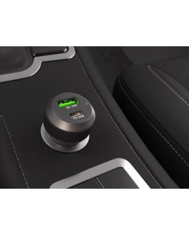 NATEC ŁADOWARKA SAMOCHODOWA CONEY 1X USB 1X USB-C PD 3.0 48W QC3.0 NUC-1980