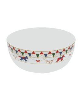 Miska okrągła do sałatek Xmas Carousel - 25 cm