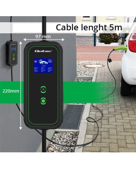 Qoltec Mobilna ładowarka EV 2 w 1 typ2, 3.5kW, 230V