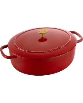 Garnek żeliwny owalny BALLARINI BELLAMONTE 75003-566-0 - 5,5 ltr czerwony