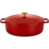 Garnek żeliwny owalny BALLARINI BELLAMONTE 75003-566-0 - 5,5 ltr czerwony