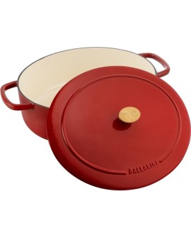 Garnek żeliwny owalny BALLARINI BELLAMONTE 75003-566-0 - 5,5 ltr czerwony