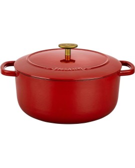 Garnek żeliwny okrągły BALLARINI BELLAMONTE 75003-563-0 - 5,5 LTR CZERWONY