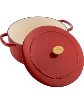 Garnek żeliwny okrągły BALLARINI BELLAMONTE 75003-563-0 - 5,5 LTR CZERWONY