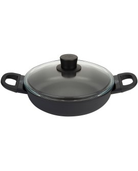 Patelnia BALLARINI Avola głęboka z 2 uchwytami tytanowa 24 cm 75002-922-0