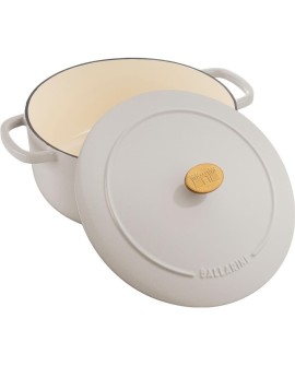 Garnek żeliwny okrągły BALLARINI BELLAMONTE 75003-552-0 - 5,5 LTR KOŚĆ SŁONIOWA