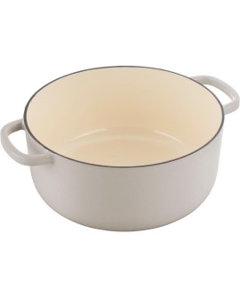 Garnek żeliwny okrągły BALLARINI BELLAMONTE 75003-552-0 - 5,5 LTR KOŚĆ SŁONIOWA