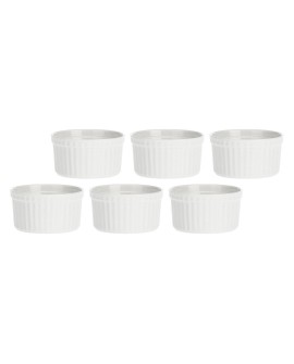 LA PORCELLANA BIANCA AREZZO Zestaw 6 ramekinów okrągłych 8 cm