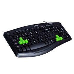 E-blue Elated klawiatura przewodowa (USB) US, czarna, EOL