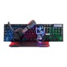 Marvo CM409 EN zestaw klawiatura przewodowa (USB) US, czarna mysz dla gracza, podkładka, klawiatura, do gry, membranowa rodzaj p