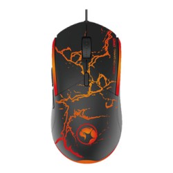 Marvo CM409 EN zestaw klawiatura przewodowa (USB) US, czarna mysz dla gracza, podkładka, klawiatura, do gry, membranowa rodzaj p