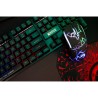 Marvo CM409 EN zestaw klawiatura przewodowa (USB) US, czarna mysz dla gracza, podkładka, klawiatura, do gry, membranowa rodzaj p