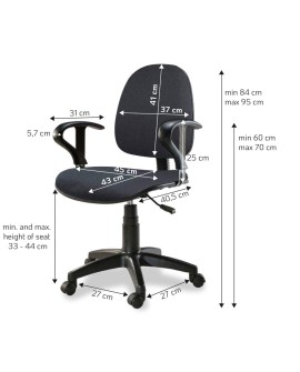 Techly ICA-CT MC04GY krzesło obrotowe