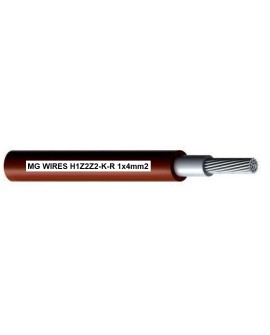 Przewód fotowoltaiczny // MG Wires // 1x4mm2, 0,6/1kV czerwony H1Z2Z2-K-R-4mm2 RD, szpula 500m