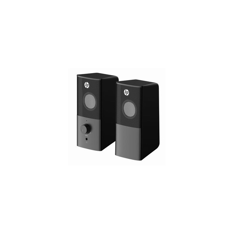 HP głośniki DHS-2101, 2.0, 6W, czarny, regulacja głośności, stołowy, 3,5 mm jack (USB), EOL