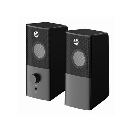 HP głośniki DHS-2101, 2.0, 6W, czarny, regulacja głośności, stołowy, 3,5 mm jack (USB), EOL