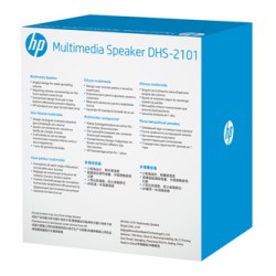 HP głośniki DHS-2101, 2.0, 6W, czarny, regulacja głośności, stołowy, 3,5 mm jack (USB), EOL