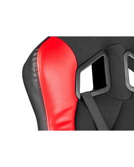 GENESIS SX33 Fotel dla gracza Obite siedzisko Czarny, Czerwony