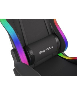 Fotel gamingowy NATEC Genesis Trit 500 RGB NFG-1576 (kolor czarny)