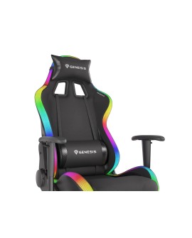 Fotel gamingowy NATEC Genesis Trit 500 RGB NFG-1576 (kolor czarny)