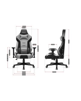 Fotel gamingowy Huzaro Force 7.6 Grey