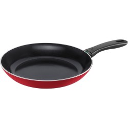 patelnia płytka 28 cm czerwona