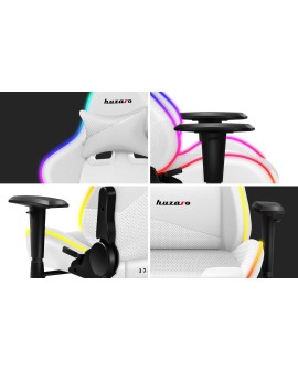 Fotel gamingowy Huzaro Force 6.2 White RGB