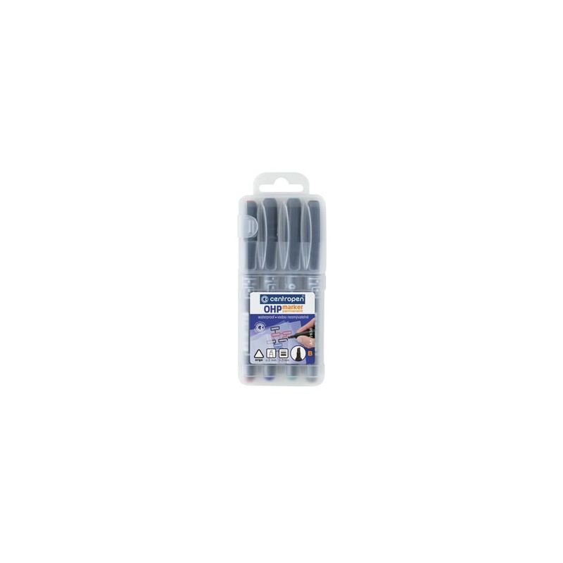 Centropen, marker 2638, color, 4szt, 1.3mm, na bazie alkoholu, cena za 1 szt
