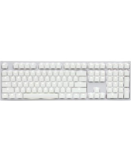 Ducky One 2 White Edition klawiatura Uniwersalne USB Niemiecki Biały