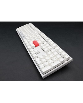 Ducky One 2 White Edition klawiatura Uniwersalne USB Niemiecki Biały