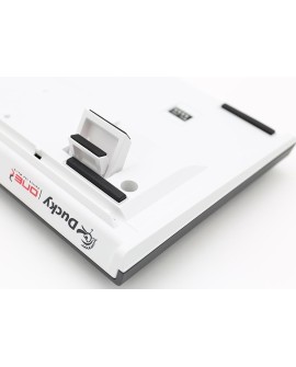 Ducky One 2 White LED klawiatura Uniwersalne USB Niemiecki Czarny, Biały