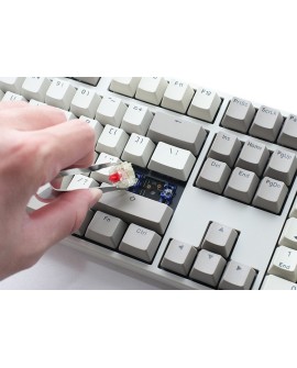 Ducky Origin Vintage klawiatura Uniwersalne USB QWERTZ Niemiecki Szary