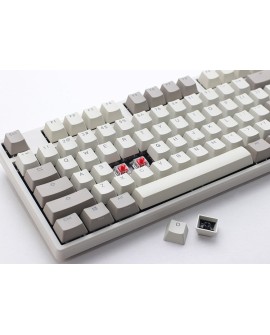Ducky Origin Vintage klawiatura Uniwersalne USB QWERTZ Niemiecki Szary