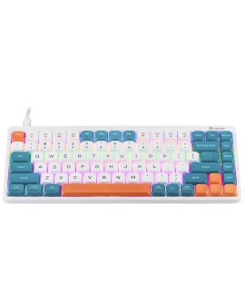 Klawiatura mechaniczna Tracer FINA 84 White/Blue (Outemu Red Switch) TRAKLA47309