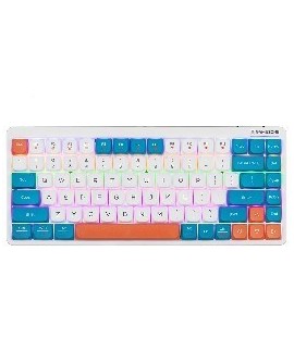 Klawiatura mechaniczna Tracer FINA 84 White/Blue (Outemu Red Switch) TRAKLA47309