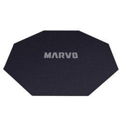 Dla gracza, mata pod fotel, Marvo, GM02, 1100 x 1100 x 2 mm, czarna, antypoślizgowa, EOL