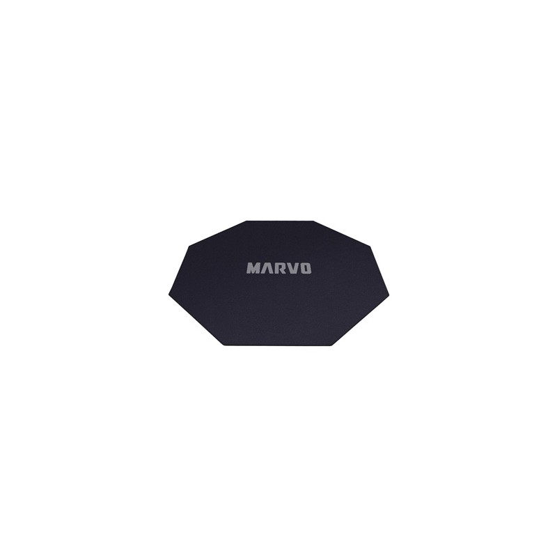 Dla gracza, mata pod fotel, Marvo, GM02, 1100 x 1100 x 2 mm, czarna, antypoślizgowa, EOL