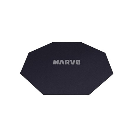 Dla gracza, mata pod fotel, Marvo, GM02, 1100 x 1100 x 2 mm, czarna, antypoślizgowa, EOL