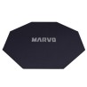 Dla gracza, mata pod fotel, Marvo, GM02, 1100 x 1100 x 2 mm, czarna, antypoślizgowa, EOL