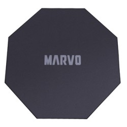 Dla gracza, mata pod fotel, Marvo, GM02, 1100 x 1100 x 2 mm, czarna, antypoślizgowa, EOL